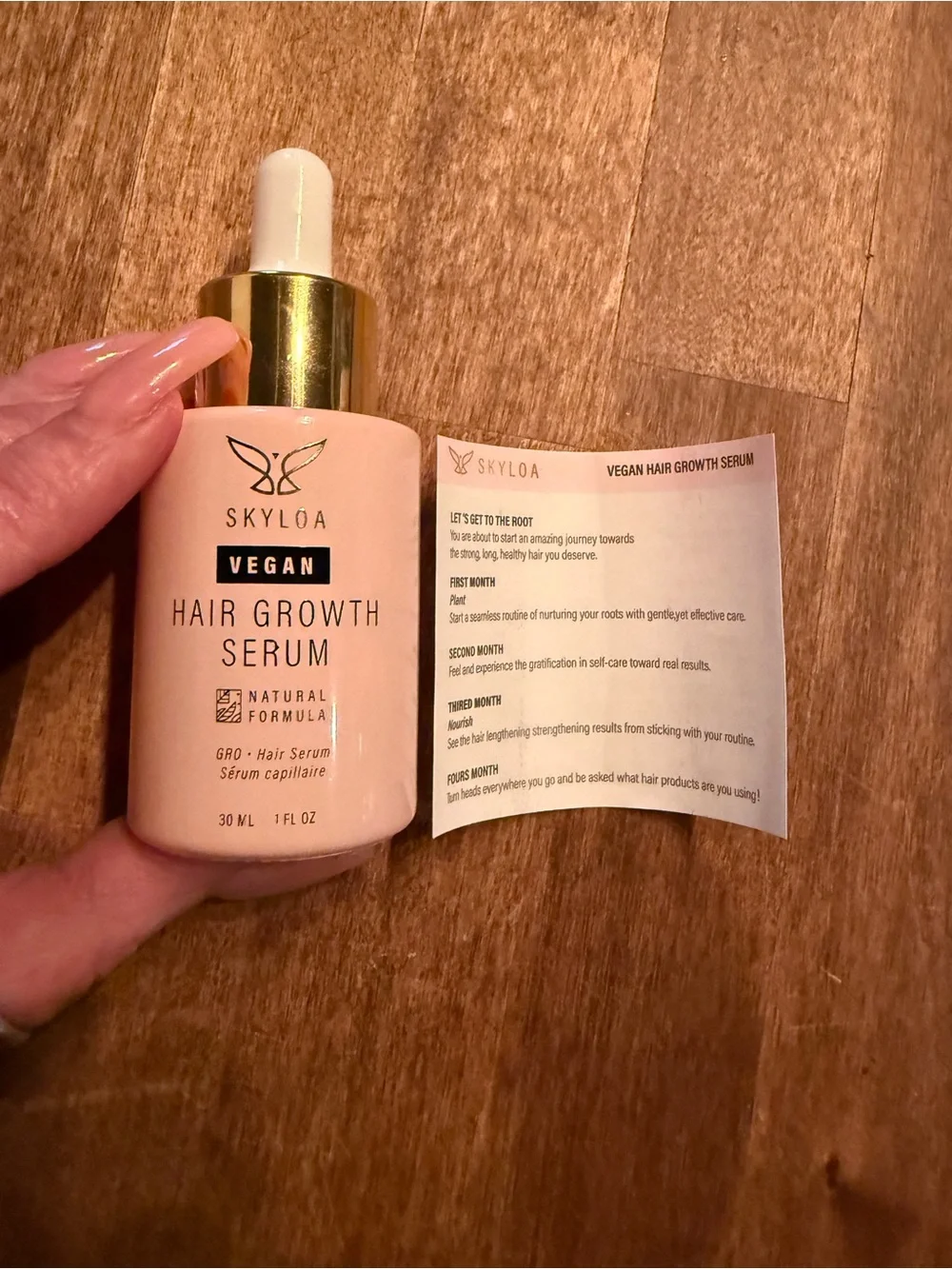 Skyloa Vegan Hair Growth Serum - Pink